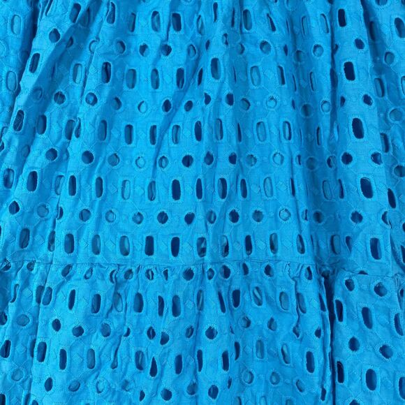 New Anthropologie Somerset Maxi Dress Blue Eyelet - Picture 4 of 13